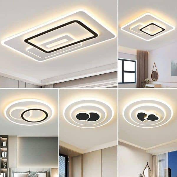 False ceiling/rope lights/electrical work/wire/lights/glass paper/rock 6
