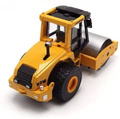 road roller, excavator and remote control truck 0