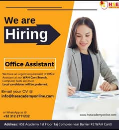 Office assistant Required