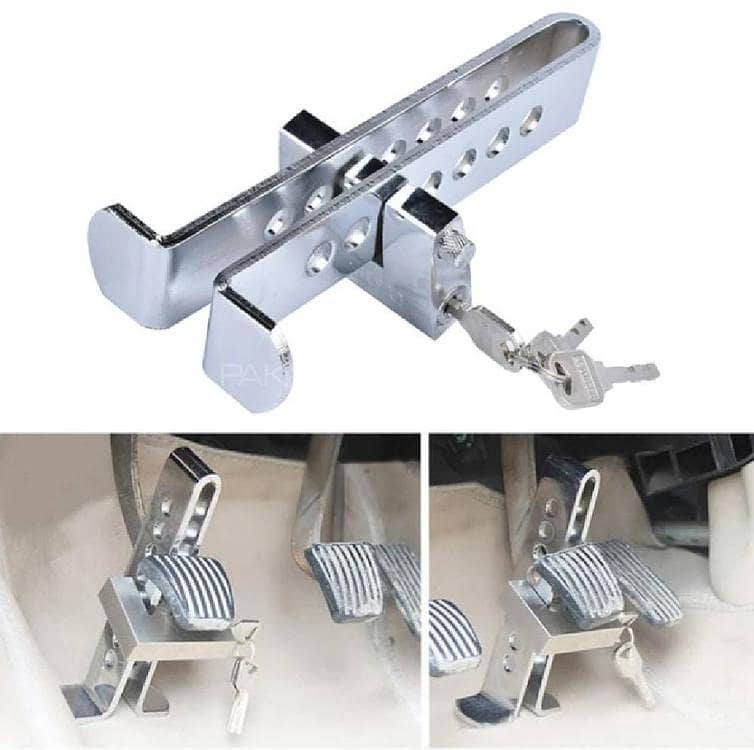 Car Pedal Lock Brake And Clutch Security Lock Anti Theft For All Cars 0