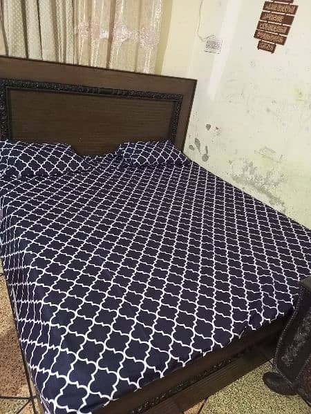 king size bed with spring matress 1