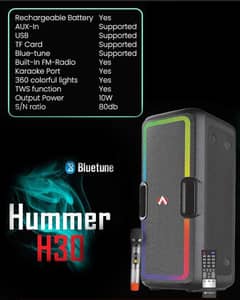 speaker Audionic Hummer H-30 Bluetooth Speaker