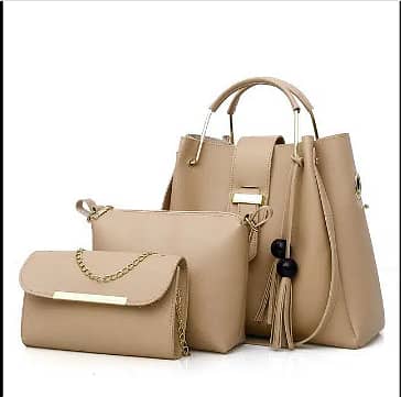 Hand Bags /Ladies Bags/Shoulder Bag/ladies pouch | 4Pcs Pu Leather New 6
