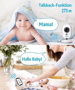Orretti V8 Baby Monitor with Camera and Extra Battery - Night Vision