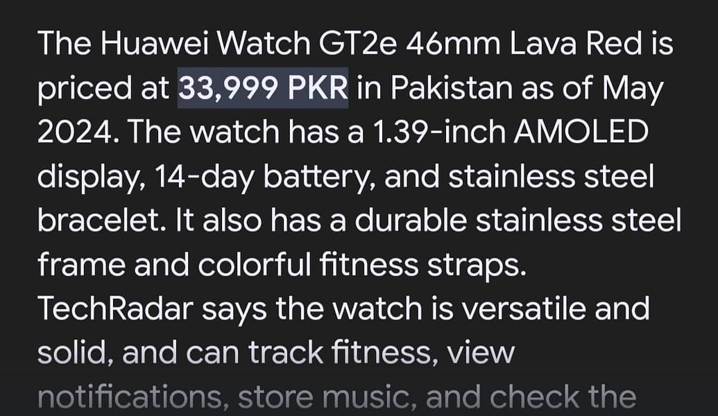 Huawei GT 2e smart watch 4