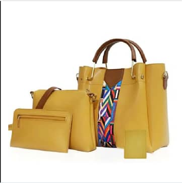 Hand Bags /Ladies Bags/Shoulder Bag/ladies pouch | 4Pcs Pu Leather New 13