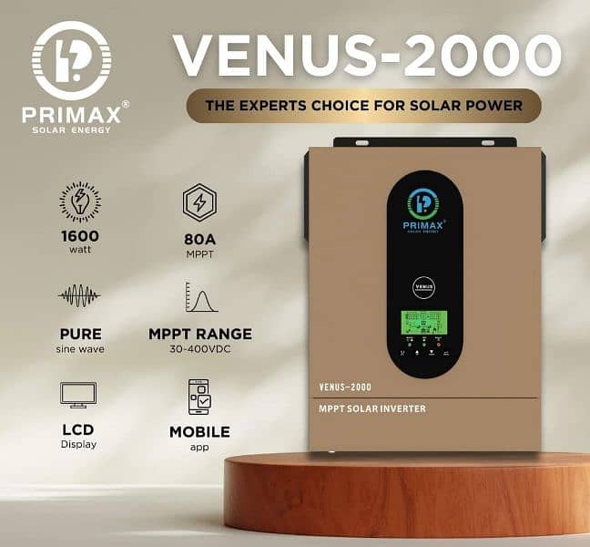 Primax Venus 2000 1.5Kw solar Hybrid Inverter 0