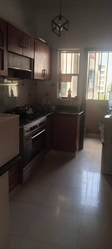 3Bed Rooms Drawing Lounge Flat For Sale 3rd Floor Tiles Flooring 1200 square feet Block k North Nazimabad 7