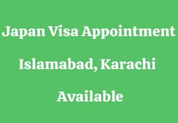 Japan Visa Appointment Services Available