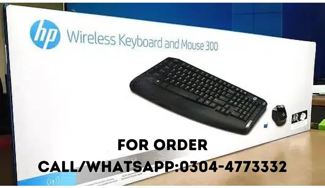 HP 300 Wireless Keyboard & Mouse 0