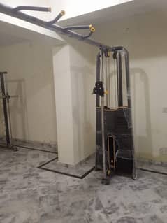 Four station/crossover/leg press/smith/Functional trainer