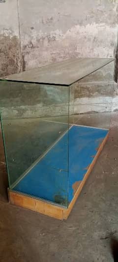 glass counter 12 mm with  8 mm shelves for  pharmacy or shop