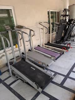 Manual treadmill exercise machine runner walk gym
