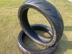 Sports bike tires
