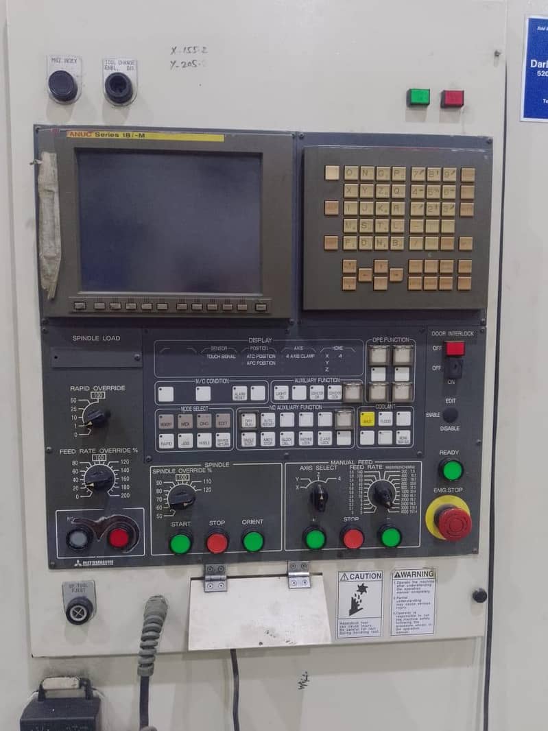 MITSUBISHI FANUC CNC MACHINING CENTER 2000 2