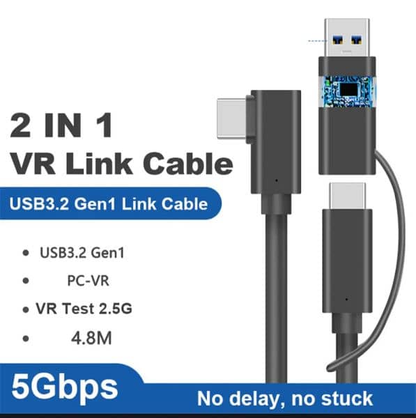 Meta quest VR link cable 4.8m usb 3.2 gen 1 0