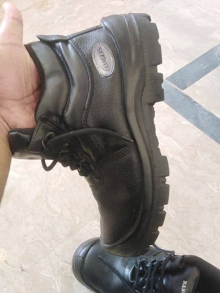 New Men's Rangers Safety Black Boots Size 43 2