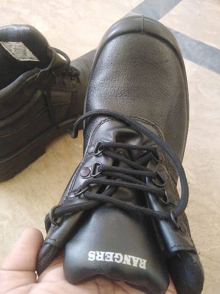 New Men's Rangers Safety Black Boots Size 43 4