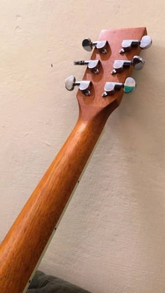 “Professional Jumbo Size Acoustic Guitar”Natural Muhaghni, Walnut wood 3