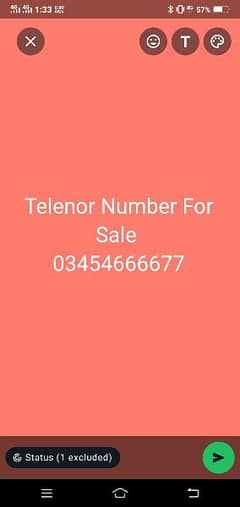 For Sale Telenor Number for sale