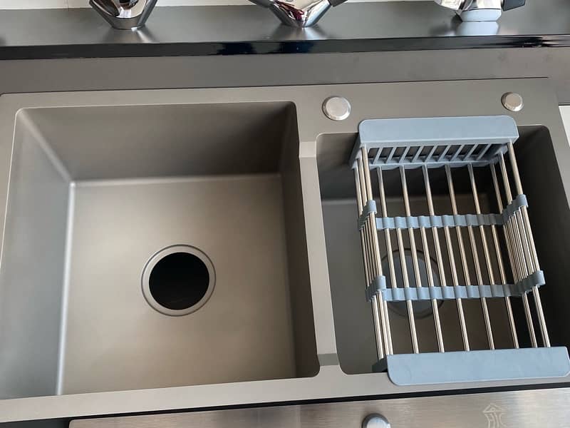 Imported kitchen sink Matte gray colour 0