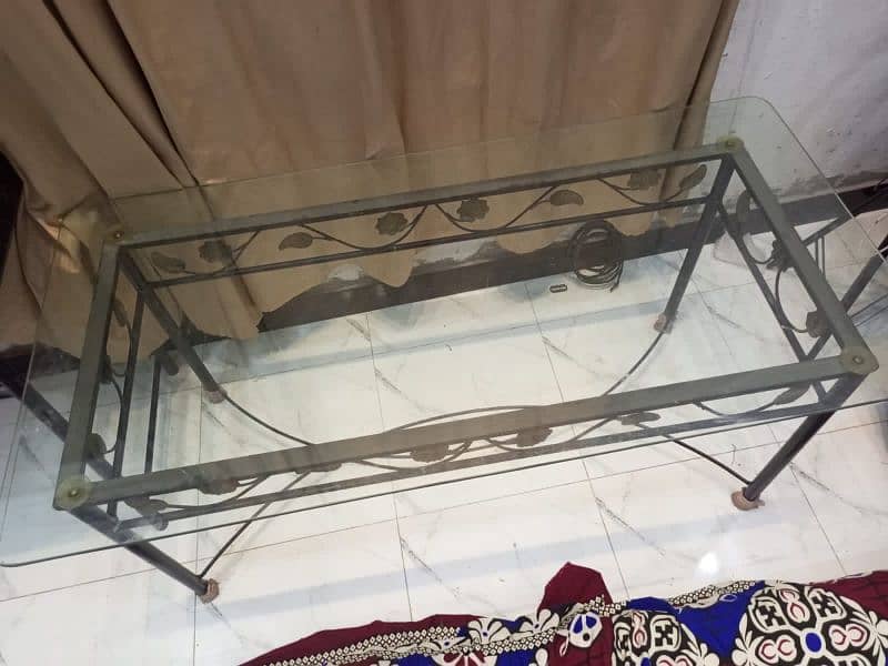 Iron And glass Table 1
