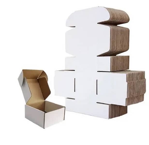 White Corrugated Packing box 4x4x2 Size 112pcs only 0