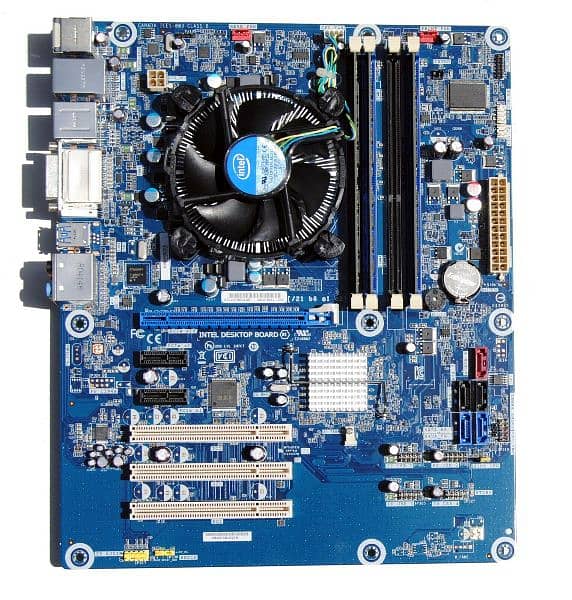 Intel DH67CL LGA 1155/H2 Motherboard, i5  CPU, Heatsink, Fan 1