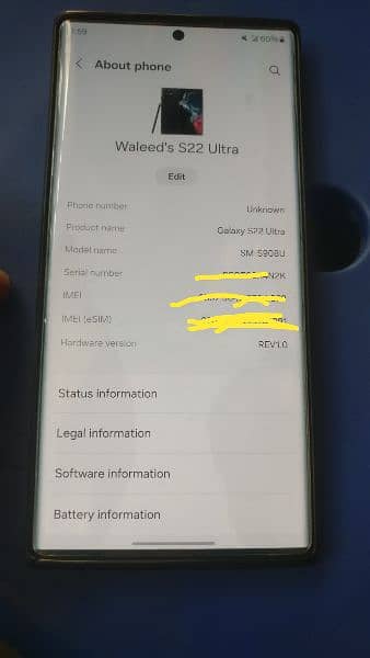 Samsung s22 ultra 100% neat clean condition 8