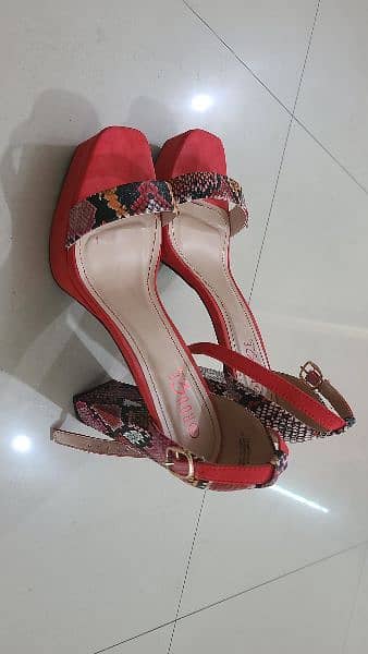Red wedge heels 2