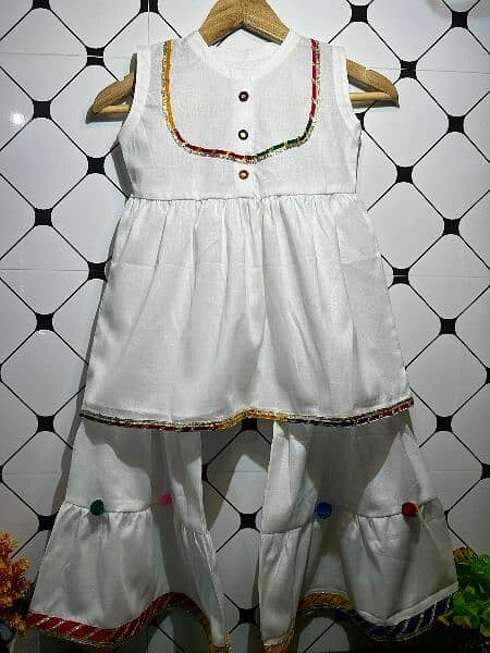 Baby kids Frock With Grara Cash on delivery all over Pakistan 1