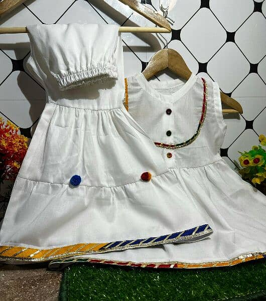 Baby kids Frock With Grara Cash on delivery all over Pakistan 2