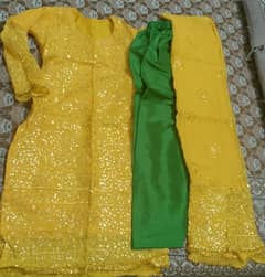 Georgette dress kameez shalwar and dubata 0