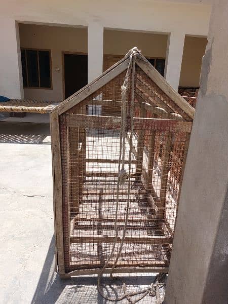 Heavy Good Quality Wooden Cage 0