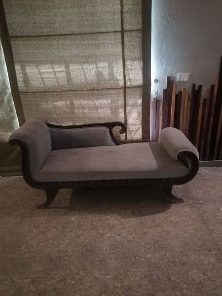 love seat sofa in solid wood 1
