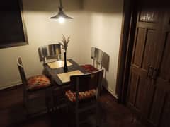 Dinning table with 4 wooden chairs