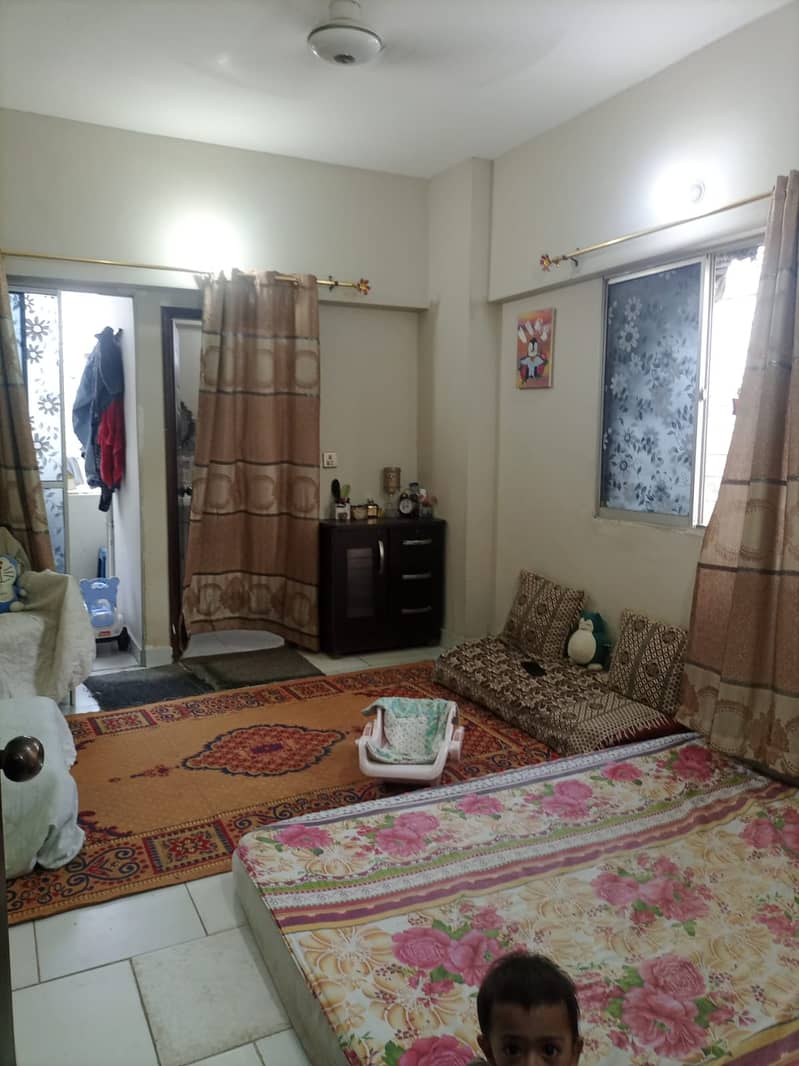 1 bed + 1 lounge Flat # 815 A - Crown Residency - Surjani Town near 4K 1
