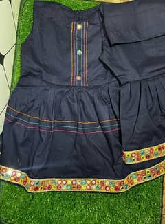 Blue Color Baby Girls frock Cod Available all over Pakistan