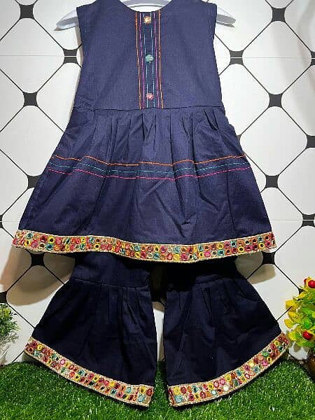 Blue Color Baby Girls frock Cod Available all over Pakistan 1