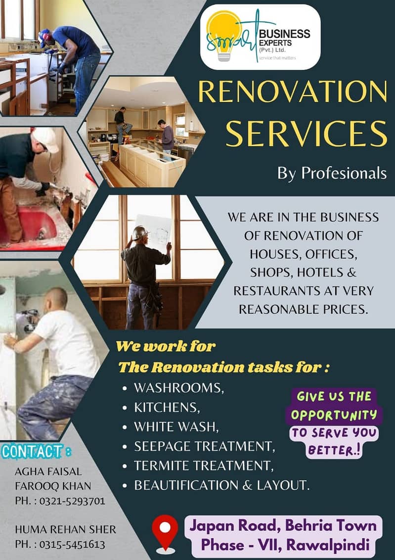 Construction , Renovation and Interior Designing Services 2