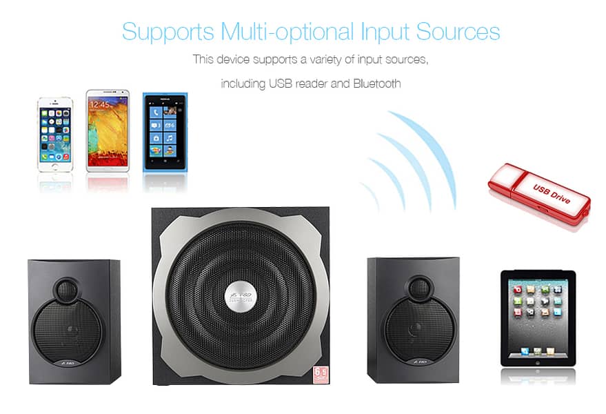 F&D A521x Multimedia Bluetooth Speaker (Black) 2