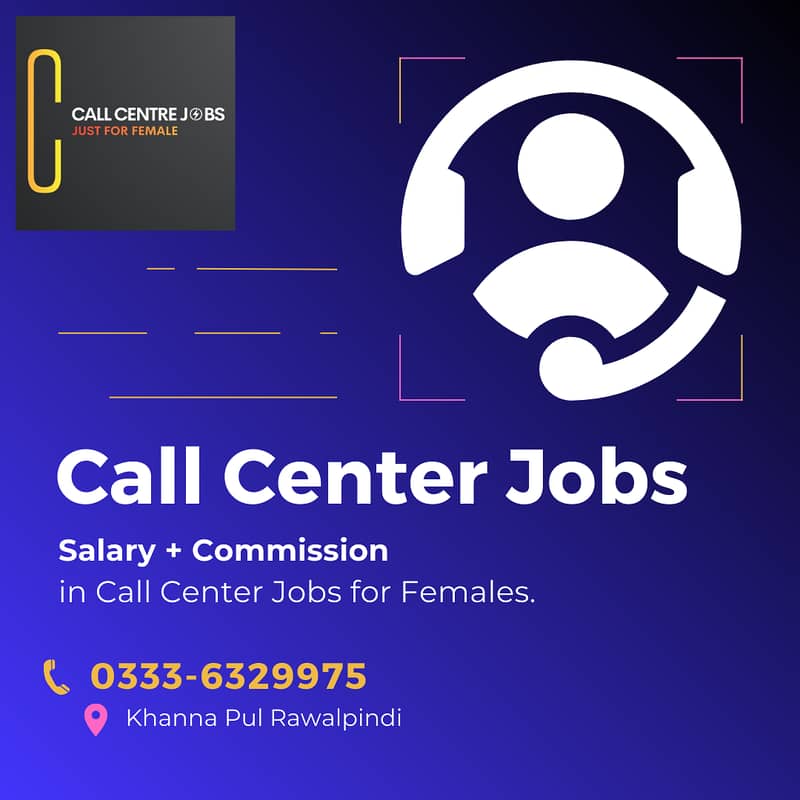 Call Center Jobs Female Rawalpindi | Salary + Commission 2