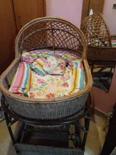 Bamboo Baby Cot slightly used for sale