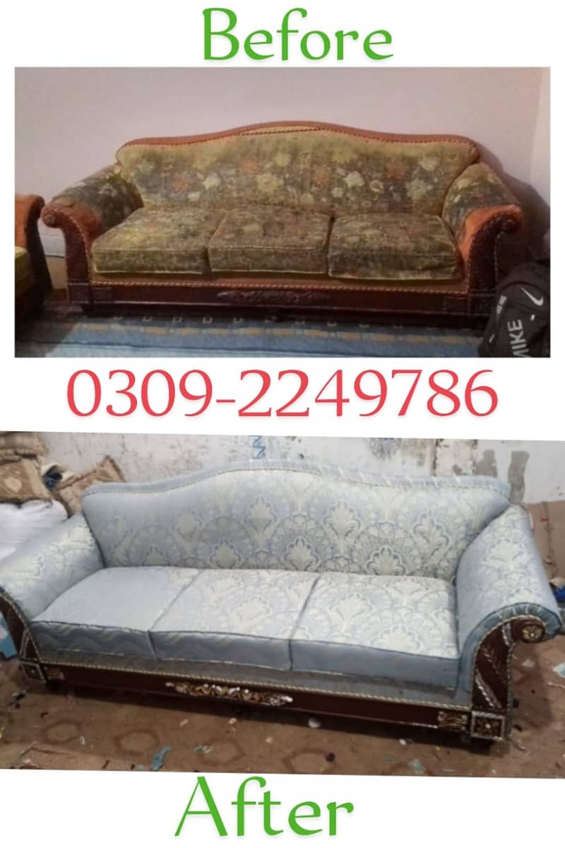 sofa cum bed / sofa set / fabric change / sofa poshish / sofa repair 3