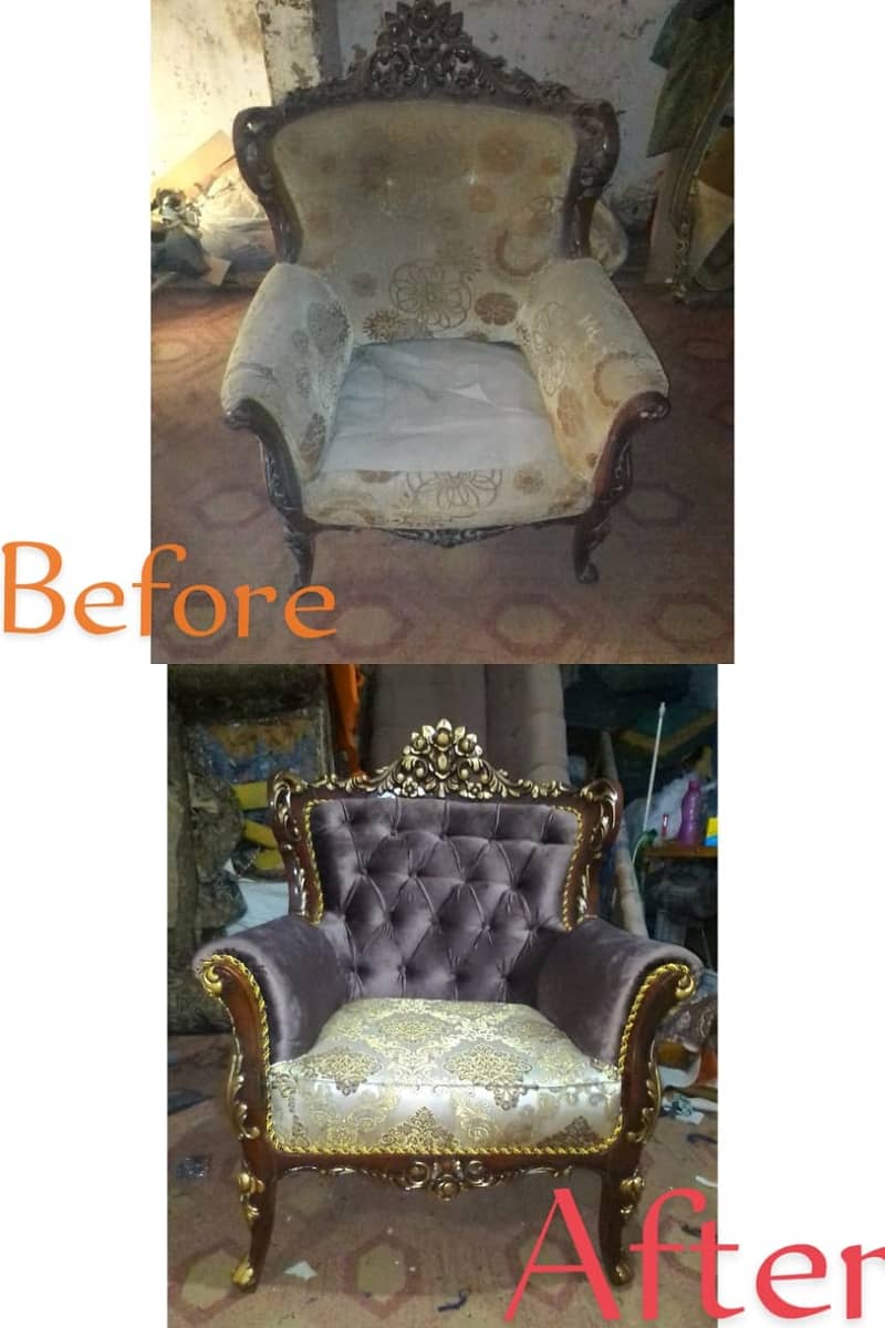 sofa cum bed / sofa set / fabric change / sofa poshish / sofa repair 11