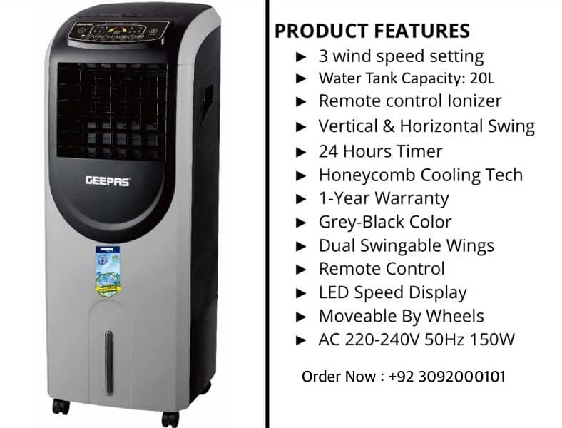 Energy Saver Original Geepas Chiller Portable Cooler 2024 03092000101 9