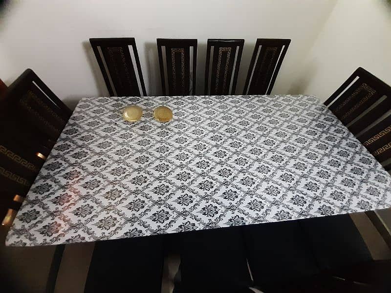 Glass Dinning Table with 12 chairs in New condition available for sale 0