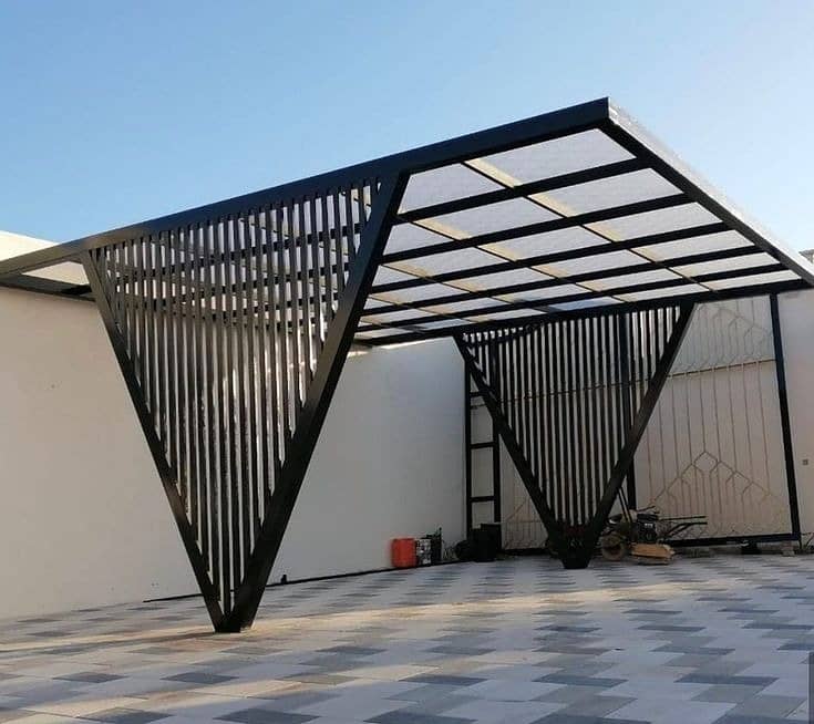 solar structure\car parking shade\car shed\Fiber Shades\window sheds 10