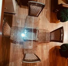 urgent sale dining tbl 4 chairs