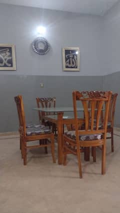 six chairs dining table brand new